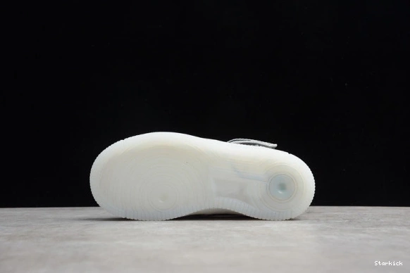 Mid Kids Metallic Force Air Nike 1 314197-8500 WB Silver 1219